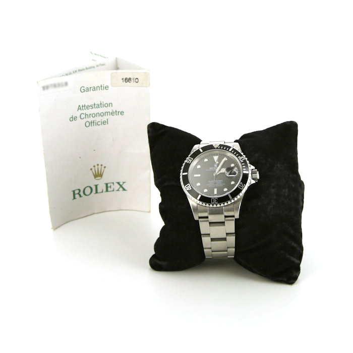 Montre Rolex Submariner Date en acier Ref :  16610 Vers  2003 - Detail D2