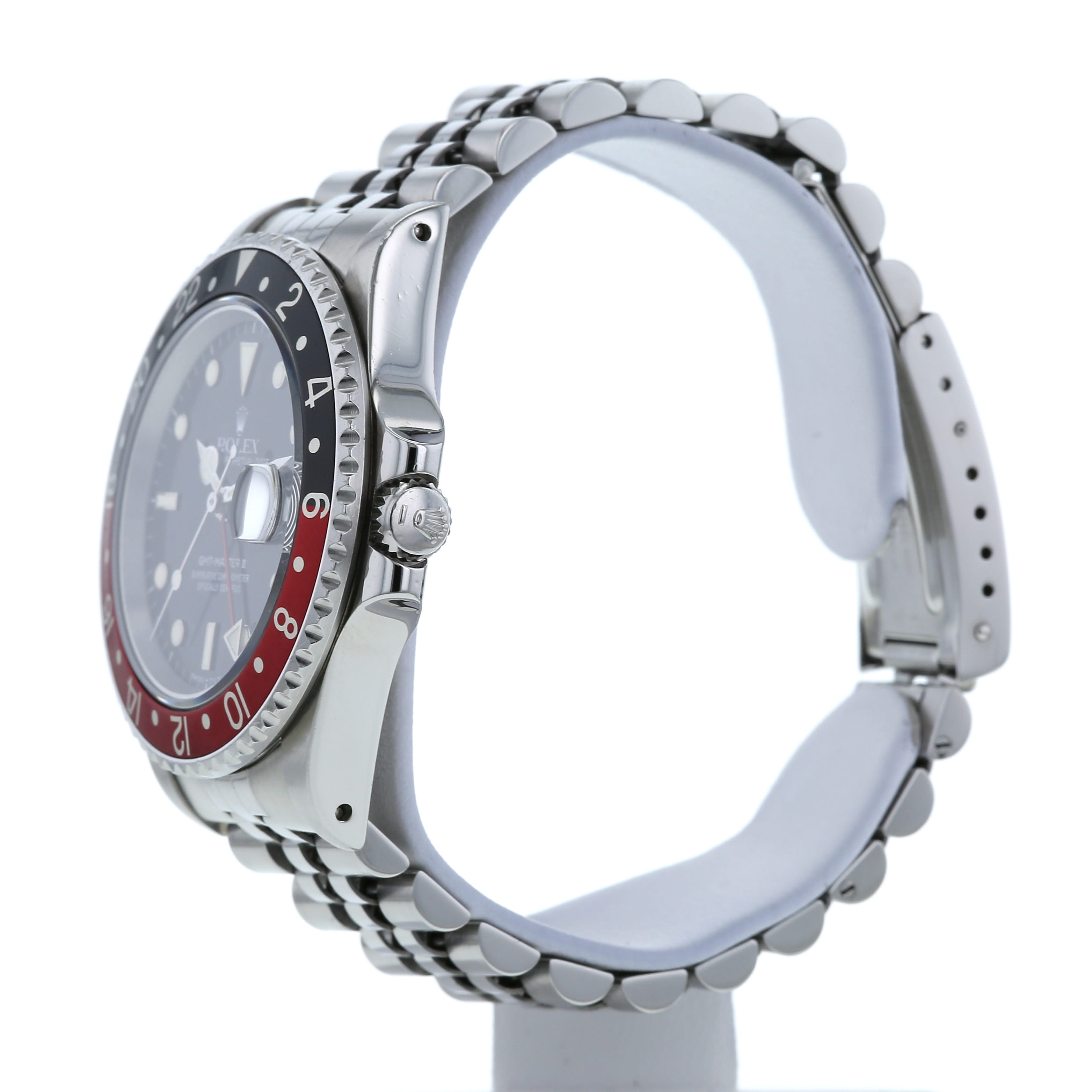Rolex GMT-Master II watch in stainless steel Ref:  16760 Circa  1986 - Detail D3