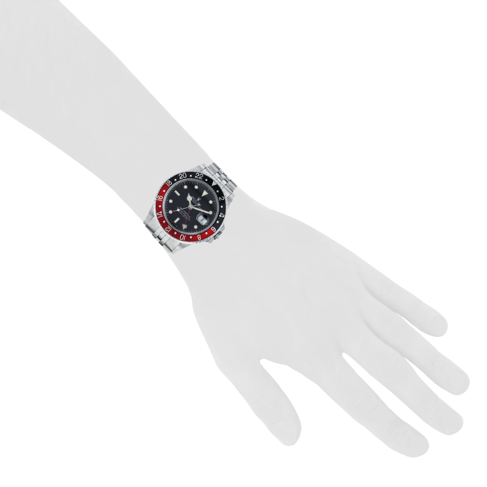 Montre Rolex GMT-Master II en acier Ref :  16760 Vers  1986 - Detail D4