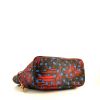Shopping bag Louis Vuitton Neverfull modello medio in tela monogram marrone a fiori e pelle naturale - Detail D4 thumbnail