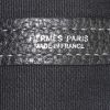 Hermes Garden shopping bag in black canvas and black togo leather - Detail D3 thumbnail