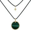 David Yurman necklace in yellow gold,  malachite and pearl - 00pp thumbnail