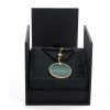 David Yurman necklace in yellow gold,  malachite and pearl - Detail D2 thumbnail