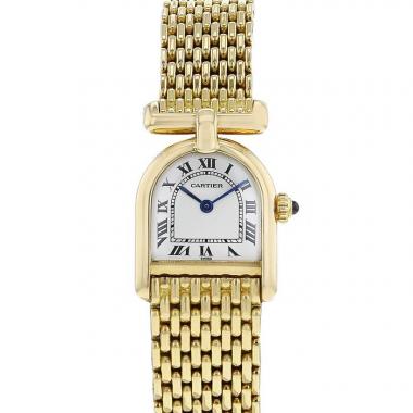 Montre Cartier Calandre en or jaune Ref :  6603 Vers  1990