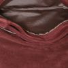 Lanvin Sugar shoulder bag in burgundy suede - Detail D2 thumbnail