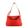 Hermès Lindy 34 cm handbag in red togo leather - 360 thumbnail