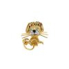 Broche Van Cleef & Arpels Lion Ebouriffé modelo pequeño en oro amarillo,  diamantes y esmeralda - 00pp thumbnail