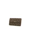 Portafogli Louis Vuitton Sarah in tela monogram marrone - 00pp thumbnail