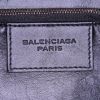 Balenciaga Dix Cartable Zip handbag in black leather - Detail D4 thumbnail