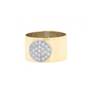 Bague Dinh Van Anthea en or jaune,  or blanc et diamants
