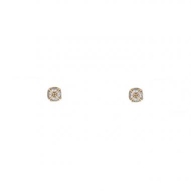 Pendientes Fred Pain de Sucre Celebration en oro rosa y diamantes