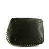 Burberry handbag in black grained leather - Detail D5 thumbnail