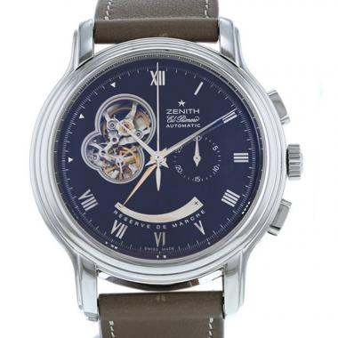 Zenith El Primero-Chronomaster Open watch in stainless steel Circa  2000