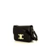 Celine Triomphe Teen shoulder bag in black leather - 00pp thumbnail