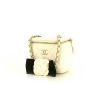 Chanel Vanity shoulder bag in white quilted leather - 00pp thumbnail