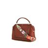 Fendi Dotcom handbag in red leather - 00pp thumbnail