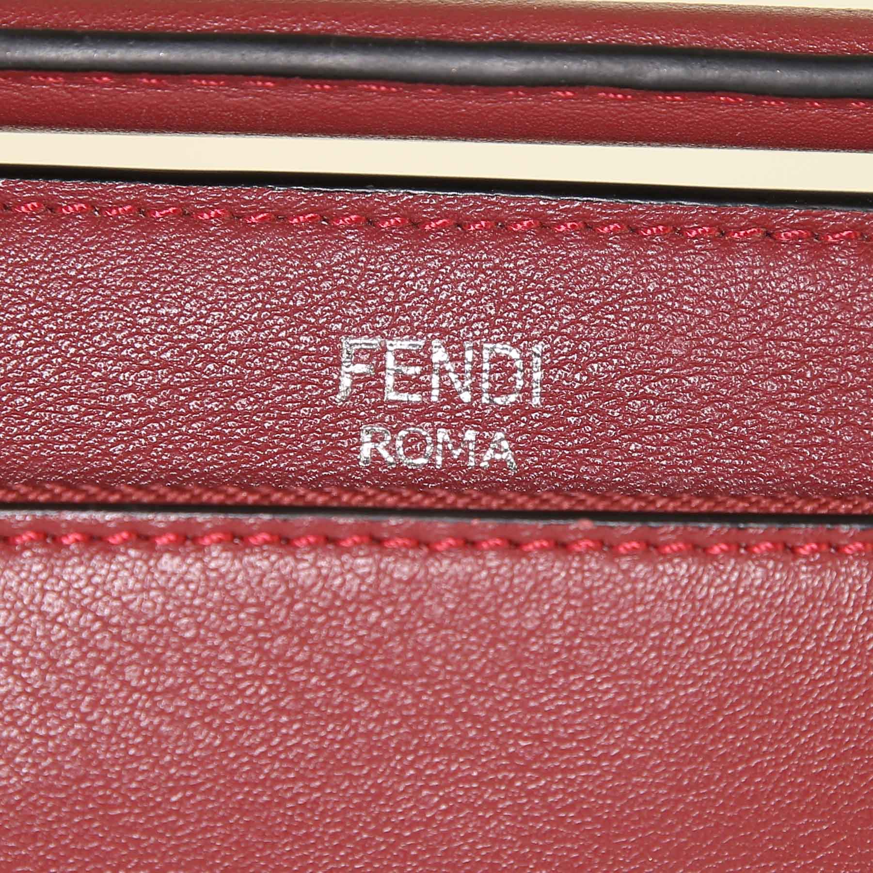 Borsa Fendi Dotcom in pelle rossa - Detail D4