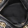 Bolso de mano Dior Cannage en lona cannage negra - Detail D2 thumbnail