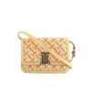 Burberry TB shoulder bag in beige, orange and pink monogram canvas and beige leather - 360 thumbnail
