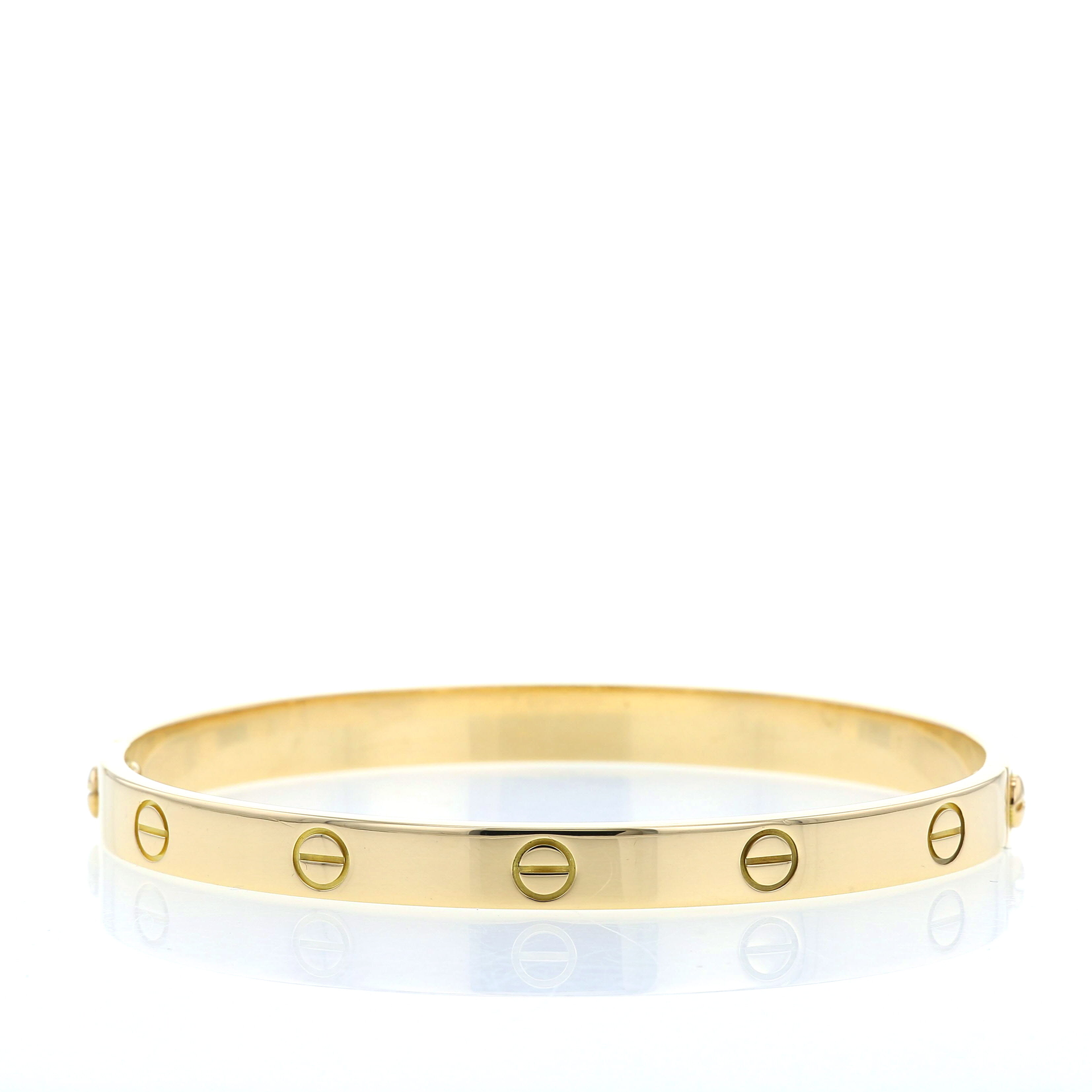 Cartier Love bracelet in yellow gold, size 19 - Detail D3