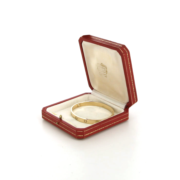 Brazalete Cartier Love en oro amarillo - Detail D5