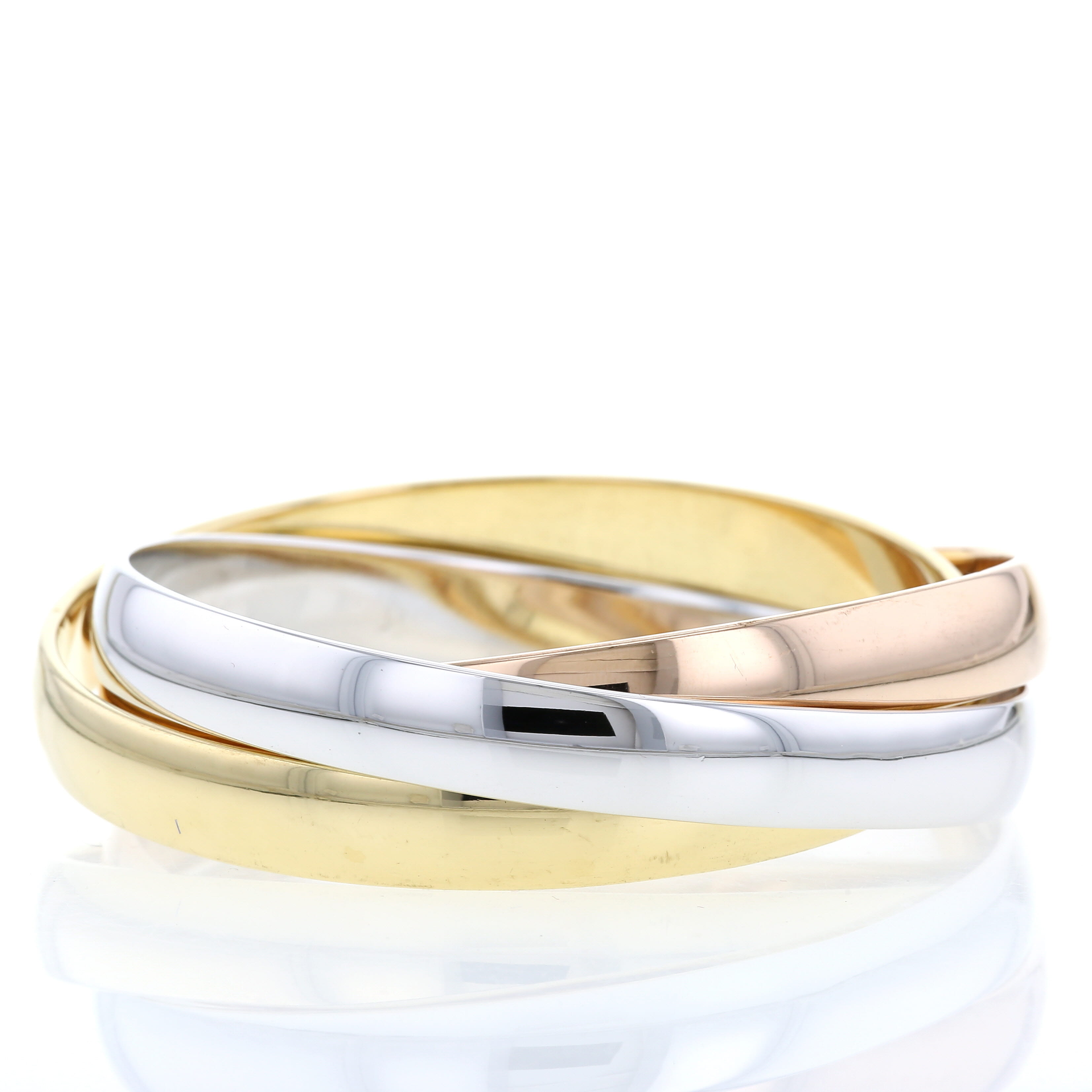 Bracelet Cartier Trinity grand modèle en 3 ors - Detail D2