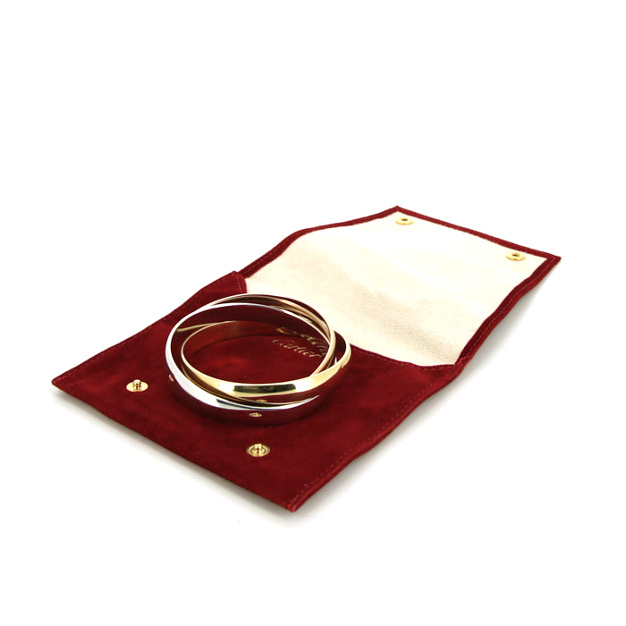 Cartier Trinity large model bracelet in 3 golds - Detail D4