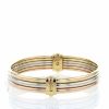 Opening Cartier Trois ors bangle in white gold,  yellow gold and pink gold - Detail D2 thumbnail