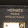 Borsa Hermes Kelly 25 cm in pelle Epsom nera - Detail D4 thumbnail