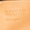 Loewe Yago Puffy backpack in blue and brown leather and blue canvas - Detail D3 thumbnail