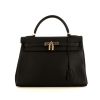 Hermes Kelly 32 cm handbag in black togo leather - 360 thumbnail