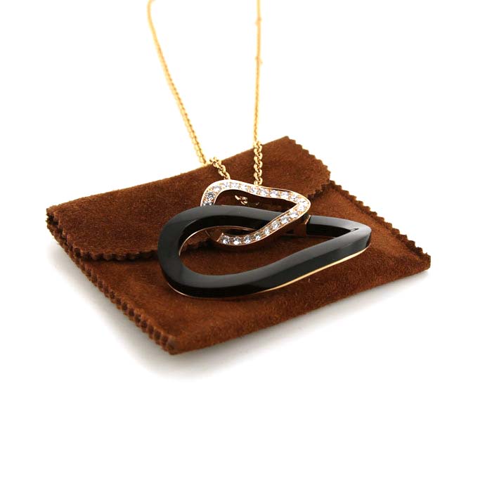 De Grisogono necklace in pink gold,  enamel and diamonds - Detail D2