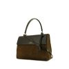 Saint Laurent Moujik handbag in black leather and brown suede - 00pp thumbnail