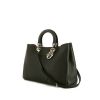 Shopping bag Dior Diorissimo modello grande in pelle nera - 00pp thumbnail