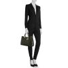 Shopping bag Dior Diorissimo modello grande in pelle nera - Detail D1 thumbnail