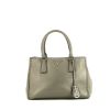 Prada Galleria handbag in grey leather - 360 thumbnail