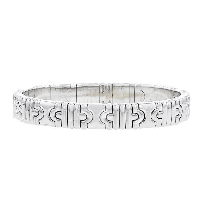 Brazalete semirrígido Bulgari Parentesi en oro blanco