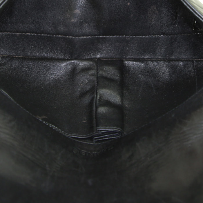 Borsa/pochette Chanel Baguette in pelle nera - Detail D2