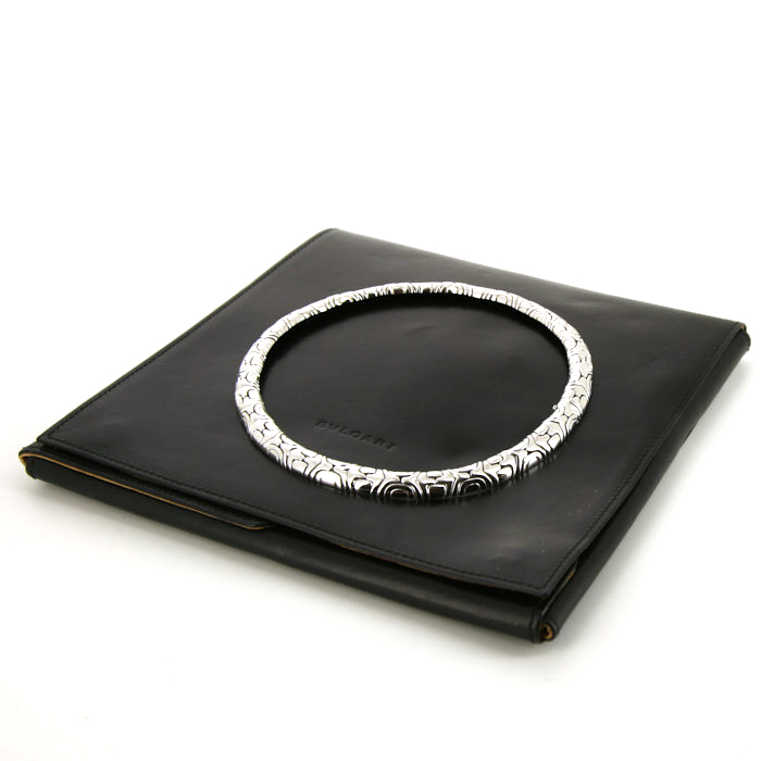 Collier Bulgari Alveare en or blanc - Detail D4