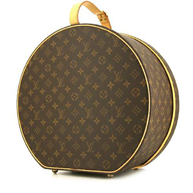 Louis Vuitton Brown Monogram Canvas Boite Chapeaux Hat Box 40 Gold