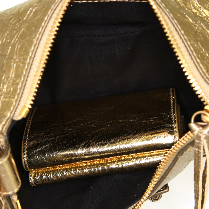 Borsa Balenciaga Cagole in pelle dorata - Detail D2