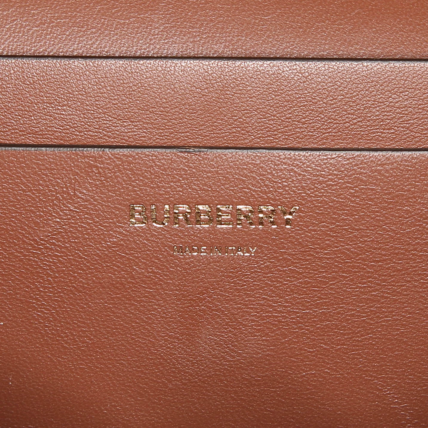 Bolso de mano Burberry Grace en cuero blanco y cuero marrón - Detail D3