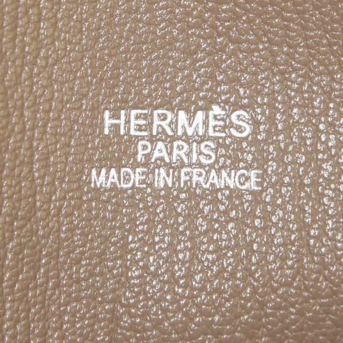 Sac bandoulière Hermès  Jypsiere en cuir togo étoupe - Detail D3