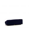 Sac à main Chanel Timeless en jersey matelassé bleu-marine - Detail D5 thumbnail