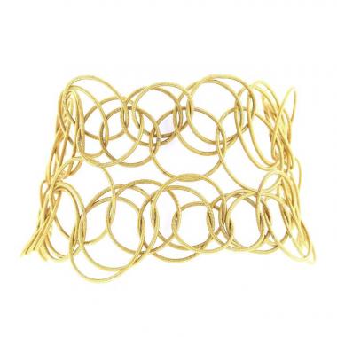 Flexible Buccellati Hawai bracelet in yellow gold