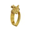 Lalaounis Animal Head ring in yellow gold - Detail D1 thumbnail