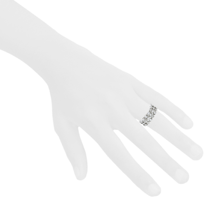 Bague bandeau Tiffany
Co Jazz en platine et diamants - Detail D1