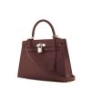 Hermes Kelly 25 cm handbag in red H epsom leather - 00pp thumbnail