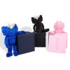 Kaws, rare set of the three "BFF" plushes, blue, black and pink, in polyester and polyethyne fibers, signed and numbered, with their original box, 2016/19 - 00pp thumbnail