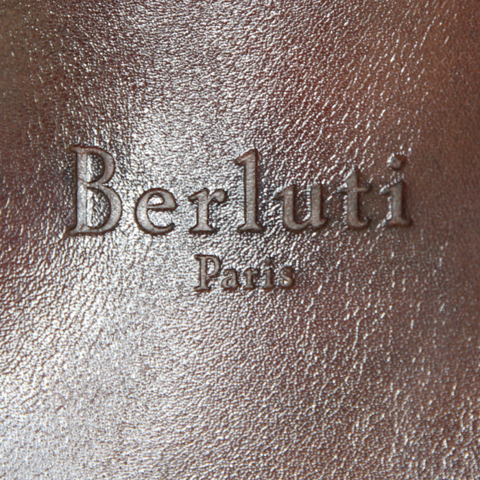 Porte-documents Berluti en cuir marron - Detail D4